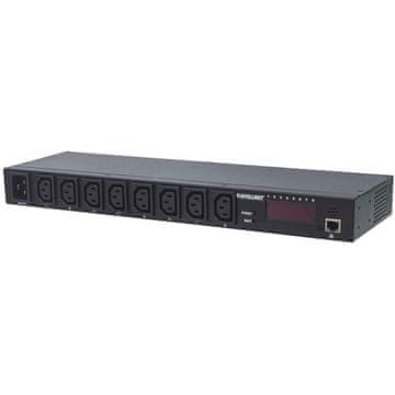 Intellinet 19" Rackmountable inteligentna 8-portna C13 vtičnica zaslon za nadzor za omrežne omare razdelilec