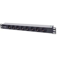 Intellinet 19" Rackmount 1U 1,8m LED indikator 8 vtičnic za omrežno omaro razdelilec