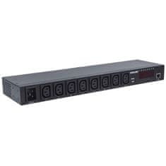 Intellinet 19" Rackmountable inteligentna 8-portna C13 vtičnica zaslon za nadzor za omrežne omare razdelilec