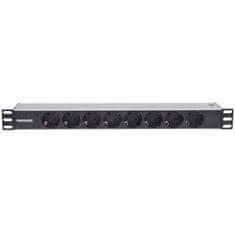 Intellinet 19" Rackmount 1U 1,8m LED indikator 8 vtičnic za omrežno omaro razdelilec