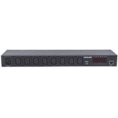 Intellinet 19" Rackmountable inteligentna 8-portna C13 vtičnica zaslon za nadzor za omrežne omare razdelilec