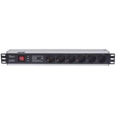 Intellinet 19" Rackmount 1.5U 3m 6 vtičnic za omrežne omare prenapetostna zaščita razdelilec
