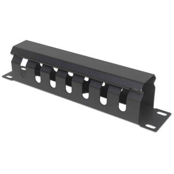 Intellinet 10" 1U tunel črn organizator kablov