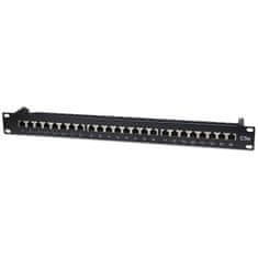 Intellinet 1U 24-port FTP Cat5e črn patch panel