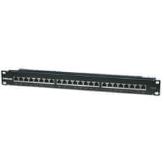 Intellinet 1U 24-port FTP Cat6 črn patch panel