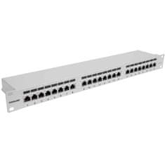 Intellinet 1U 24-port FTP Cat6a siv patch panel
