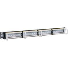 Intellinet 1U 24-port UTP Cat6 črn patch panel