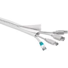 Goobay 1,8m fleksibilni WireSleeve bel urejevalnik kablov