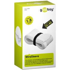 Goobay 1,8m fleksibilni WireSleeve bel urejevalnik kablov