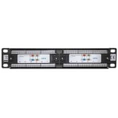Intellinet 1U 12-port UTP Cat6 črn patch panel