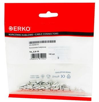 shumee Neizolirani kabelski končni tulec TA 2,5/10 ERKO 100 kosov.