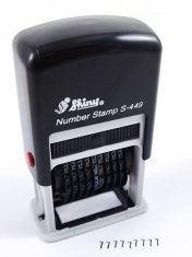 Shiny Shiny Štampiljka S-449, 9 mestni numerator 
