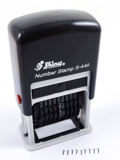 Shiny Shiny Štampiljka S-449, 9 mestni numerator