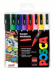 UNI Marker Uni PC-3M POSCA, set 8/1