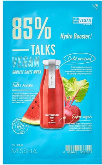 MISSHA Talks Vegan Squeeze Hydro Booster (maska na listu) 27 g