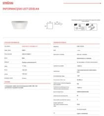 Ideus  LED panel 12W vgradno-nadgradni 3CCT 1540lm IP20 OLGA kvadratni bel