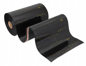 shumee Infrardeča folija črno-zlate barve, širina 50 cm, 160 W/m², 1 m