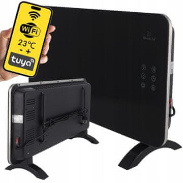 shumee PORTO WiFi 1500W črni konvektorski grelec