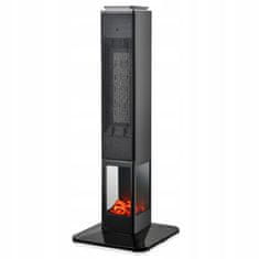 shumee MALMO 2400W črni stebrni grelec z ventilatorjem