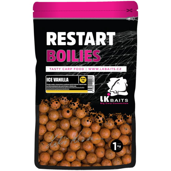ReStart Boilies Ice Vanilla 24mm, 1kg