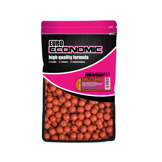 Euro Economic Boilies Chilli Squid 1kg, 30mm