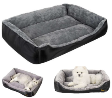 shumee BEMI MEHKA LEŽIŠČA ZA PSA IN MAČKO 60x45cm KVALITETNO SIVA