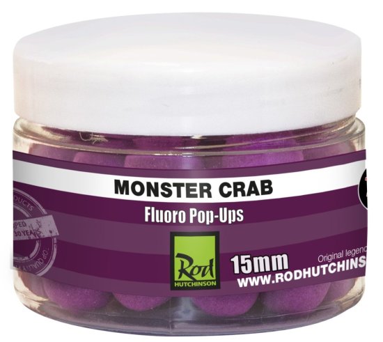 ROD HUTCHINSON RH Fluoro Pop-Ups Pošastna rakovica s školjkami Sense Appeal 15mm