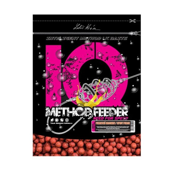 IQ Method Feeder Boilies 10-12mm, 600g Spicy Peach