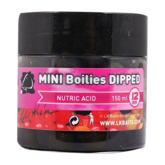 Mini boilies in Dip Nutric Acid 12mm 150ml
