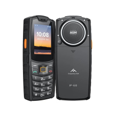AGM Odporni preklopni telefon na tipke M6 SE (4G LTE) Dual SIM, IP68/IP69K/MIL-STD-810H, črn