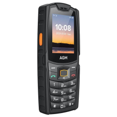 AGM Odporni preklopni telefon na tipke M6 SE (4G LTE) Dual SIM, IP68/IP69K/MIL-STD-810H, črn