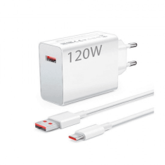 Xiaomi Polnilec Turbo Charger MDY-13-EE 120W s kablom Type C 6A - bel (Blister)
