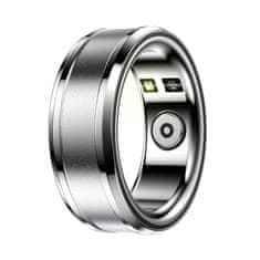Techsuit Pametni prstan R3 Srčni utrip/Krvni tlak/Saturacija kisika v krvi/Telesna temperatura/ Spanec/Monitor telesne pripravljenosti/59.37mm - Srebrn