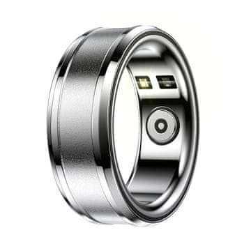 Techsuit Pametni prstan R3 Srčni utrip/Krvni tlak/Saturacija kisika v krvi/Telesna temperatura/ Spanec/Monitor telesne pripravljenosti/59.37mm - Srebrn