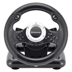 Defender TURBO PRO, 10 gumbov, USB, črn, s pedali, otroški volan 64291