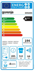 Gorenje sušilni stroj DHNA93/DE