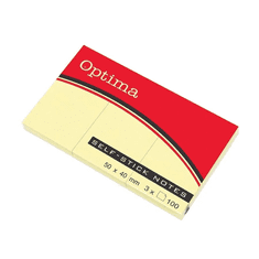 Optima Blok samolepilni Optima 50 x 40 mm, 3/1