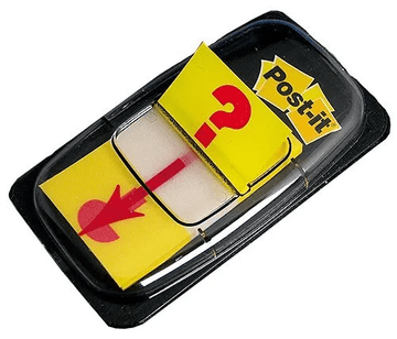 3M Post-It Index 680-32R, označevalec »vprašaj in puščica«,