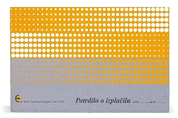 Potrdilo o izplačilu A6 (obrazec 5270)