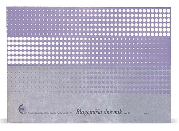 Blagajniški dnevnik A5 (obrazec 6300B)