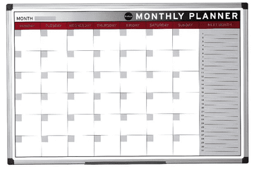 Bi-Office Tabla z mesečnim planerjem 60 x 90