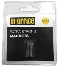 Bi-Office Magneti za steklene table Bi-Office, 2/1 (fi 10 mm)