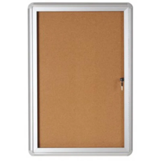 Bi-Office Bi-Office Oglasna omarica s ključem 12 x A4 pluta 981 x 940 mm