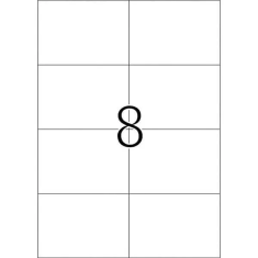 Etikete Sorex 105 x 74 mm, 100/1