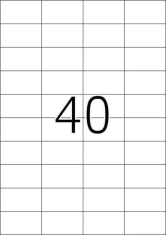 Etikete Sorex 52,5 x 29,7 mm, 100/1