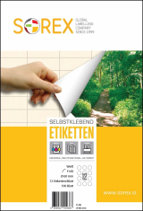 Etikete Sorex okrogle - Ø 60 mm, 100/1