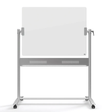 Nobo Mobilna steklena tabla NOBO, 90x120 cm, na kolesih