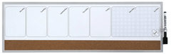 Nobo Kombinirana tabla NOBO Quarter, 58,5x19 cm s tedenskim planerjem 