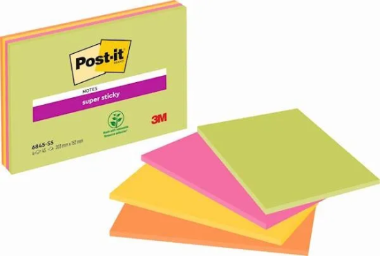 Post-It Samolepilni blok, 203x152mm, 180/1 Post-it 3M