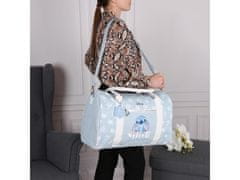 Disney Disney Stitch Modra MLADINSKA potovalna torba, potovalna torba, ROČNA PRTLJAGA za letalo 44x18x26cm 